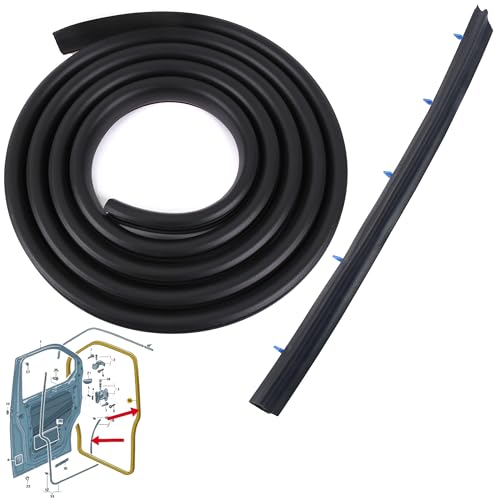 INLY 2 Tlg Türdichtung Gummidichtung Tür Abdichtung Vorne Links Komplettset kompatibel mit Transporter T5 T6 T7 (ab 2003) 7H0837565A 7E0837911B von Inly Parts