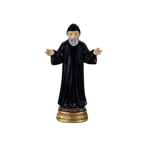 Inmaculada Romero IR Figur des Heiligen Charbel 13 cm. Harzgrundbild, Muster derer, die an Körper und Seele Leiden. Länge (cm): 13. von Inmaculada Romero IR