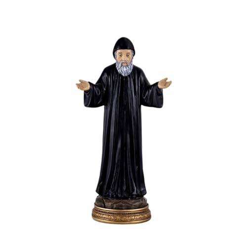 Inmaculada Romero IR Figur des Heiligen Charbel 20 cm. Harzgrundbild, Muster derer, die an Körper und Seele Leiden. Länge (cm): 20. von Inmaculada Romero IR