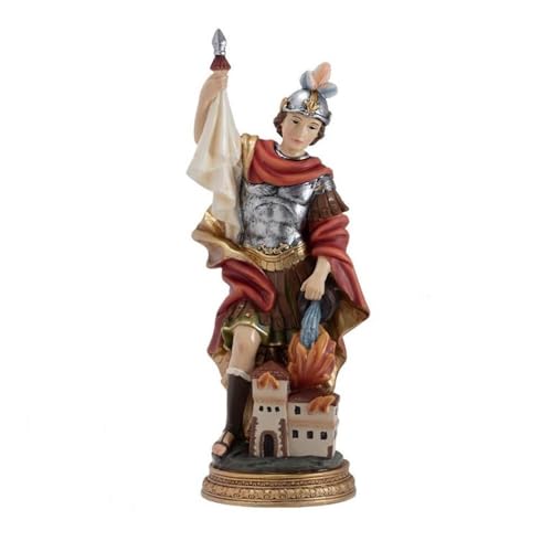 Inmaculada Romero IR Figur des Heiligen Florian 30 cm. Feuerwehrmann-Muster auf Harzbasis. Unisex. Länge (cm): 30. von Inmaculada Romero IR