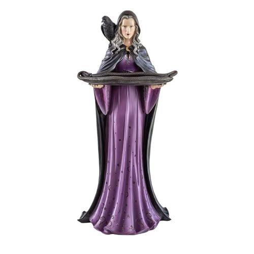 Inmaculada Romero IR Hexenfigur 82 cm. Bild mit Tablettdetail Krähenschulter Harzfarbe von Inmaculada Romero IR