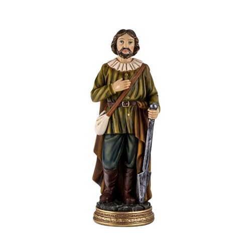 San Isidro Labrador Figur 20 cm. Muster Landwirte Beschützer Felder Bild Harzfarbe. Länge (cm): 20. von Inmaculada Romero IR