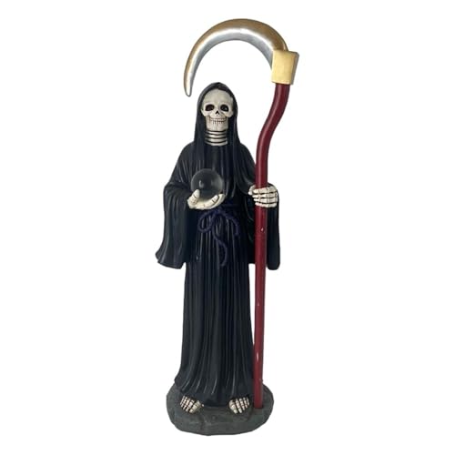 Inmaculada Romero IR Santa Muerte Figur 69 cm. schwarzes Harzbild. Länge (mm): 690. von Inmaculada Romero IR