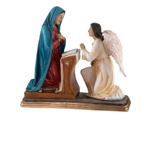 Inmaculada Romero IR Verkündigung der Jungfrau Figur 20 cm. Engelsskulptur aus Kunstharz von Inmaculada Romero IR