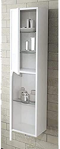 Inmocore Novo Säule mit 2 Türen umkehrbar, Holz, weiß, 140 x 35 x 25 cm von Inmocore