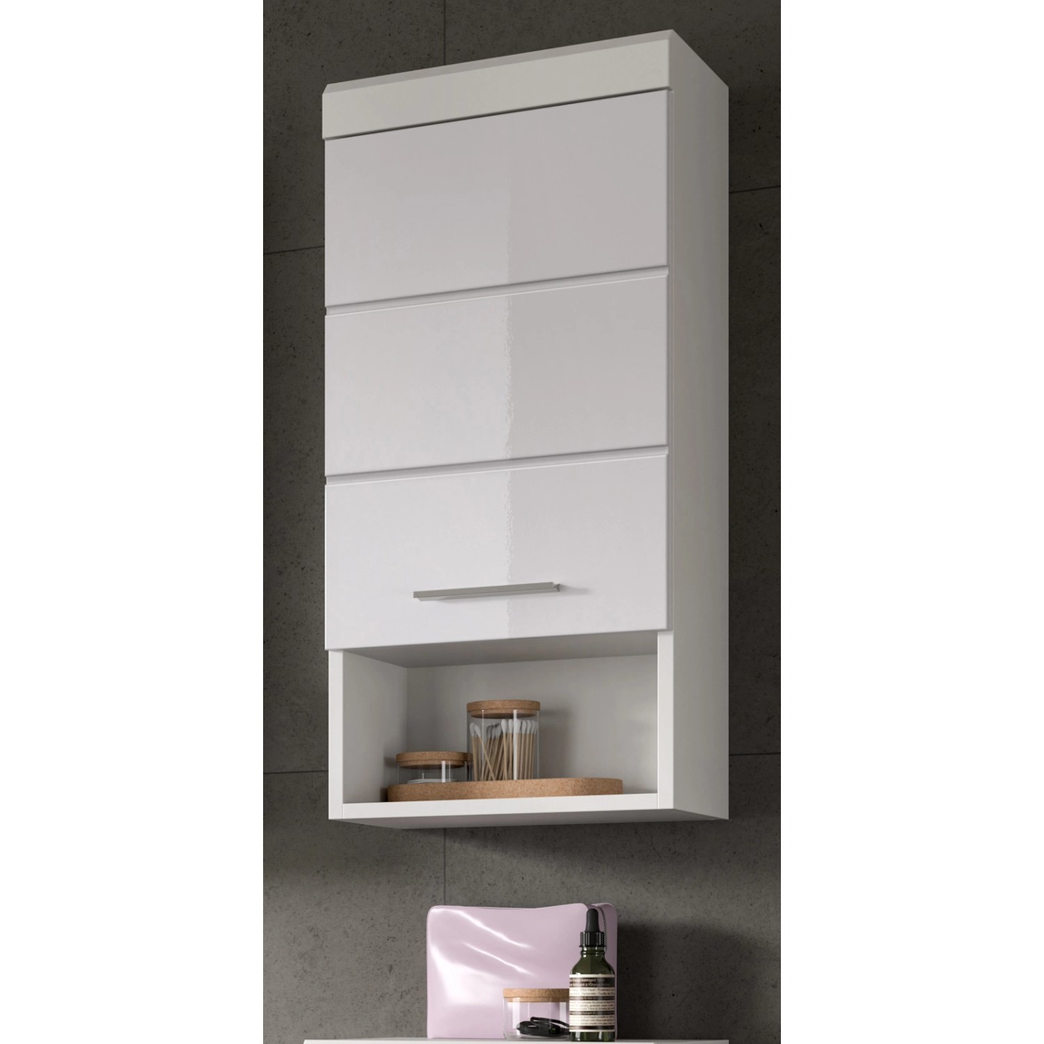 Inn.Furn Badezimmer Hängeschrank in Weiß Hochglanz 37 x 79 cm Shawn Inn.Furn Badezimmer Hängeschrank in Weiß Hochglanz 37 x 79 cm Shawn von Inn.Furn