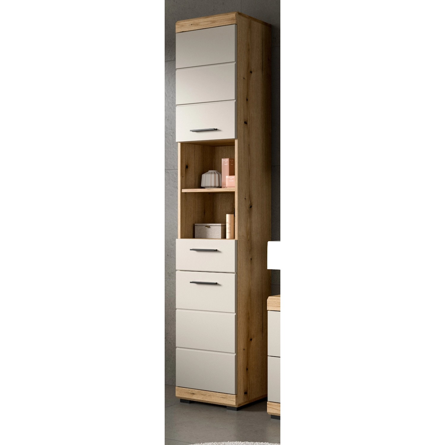 Inn.Furn Badezimmer Hochschrank in Sand und Eiche 37 x 191 cm Shawn Inn.Furn Badezimmer Hochschrank in Sand und Eiche 37 x 191 cm Shawn von Inn.Furn