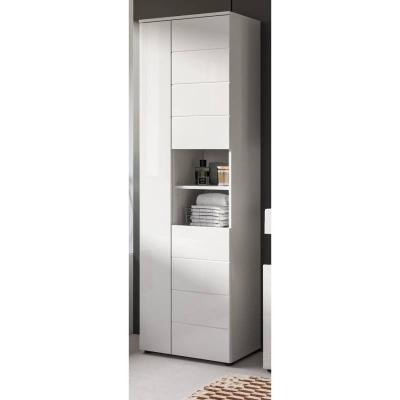 Inn.Furn Badezimmer Hochschrank in Weiß Hochglanz 60 x 190 cm Larik Inn.Furn Badezimmer Hochschrank in Weiß Hochglanz 60 x 190 cm Larik von Inn.Furn
