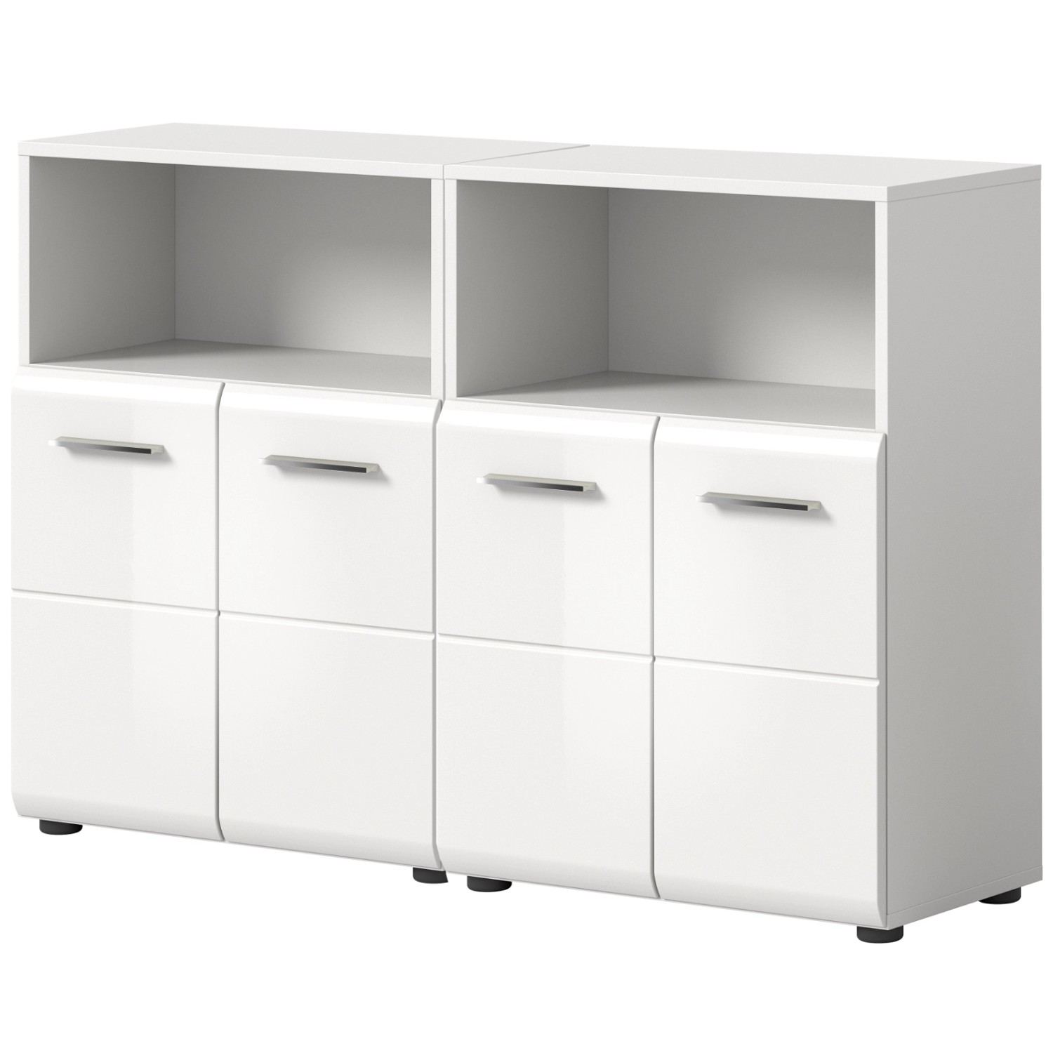 Inn.Furn Badezimmer Kommode Set in Weiß Hochglanz 120 x 80 cm Cover Inn.Furn Badezimmer Kommode Set in Weiß Hochglanz 120 x 80 cm Cover von Inn.Furn