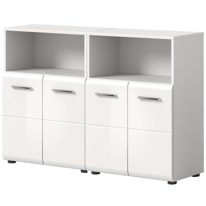 Inn.Furn Badezimmer Kommode Set in Weiß Hochglanz 120 x 80 cm Cover Inn.Furn Badezimmer Kommode Set in Weiß Hochglanz 120 x 80 cm Cover von Inn.Furn