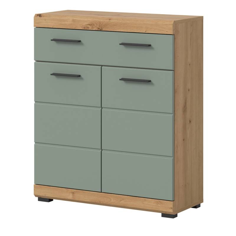 Inn.Furn Badezimmer Kommode in Grün und Eiche 74 x 88 cm Shawn Inn.Furn Badezimmer Kommode in Grün und Eiche 74 x 88 cm Shawn von Inn.Furn