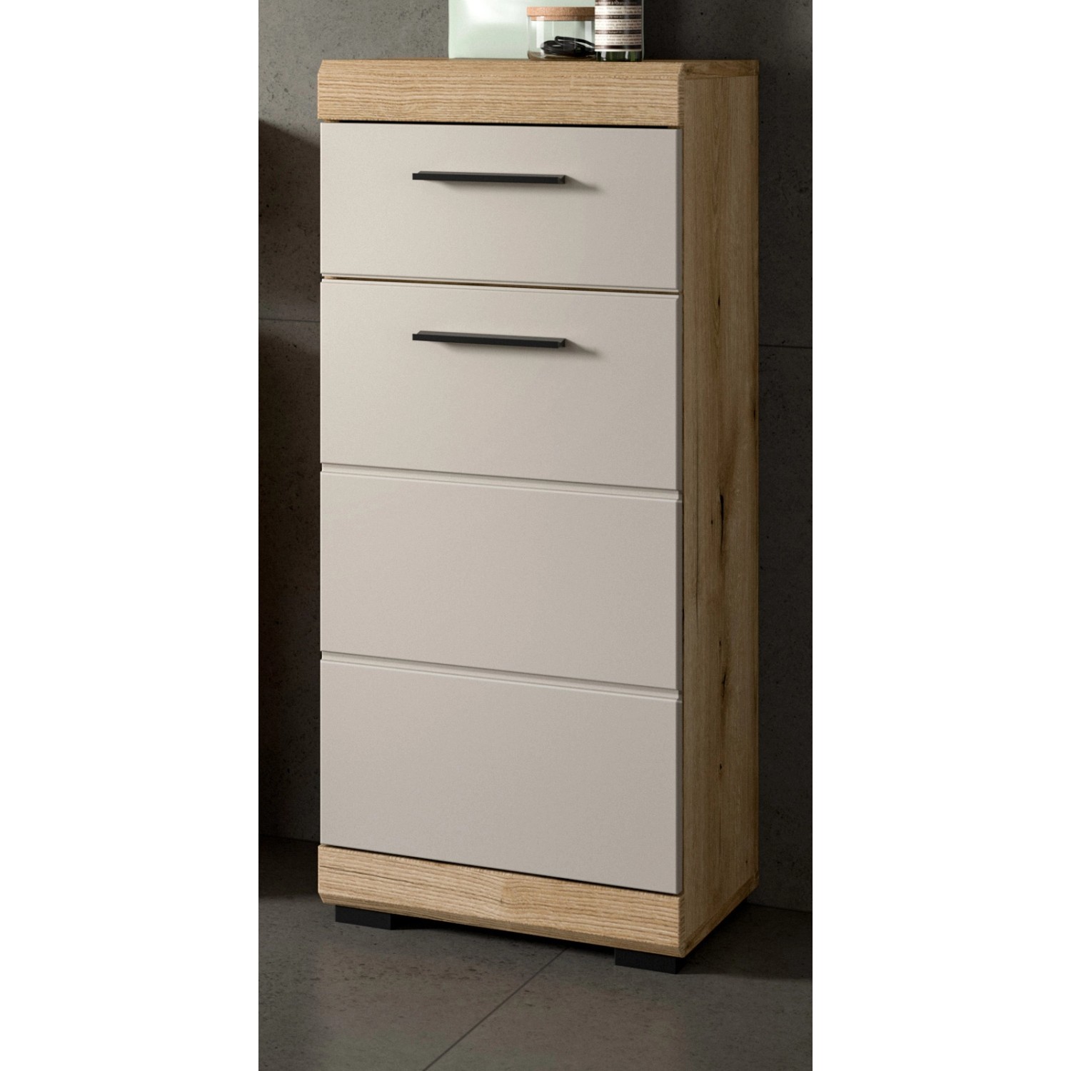 Inn.Furn Badezimmer Kommode in Sand und Eiche 37 x 88 cm Shawn Inn.Furn Badezimmer Kommode in Sand und Eiche 37 x 88 cm Shawn von Inn.Furn