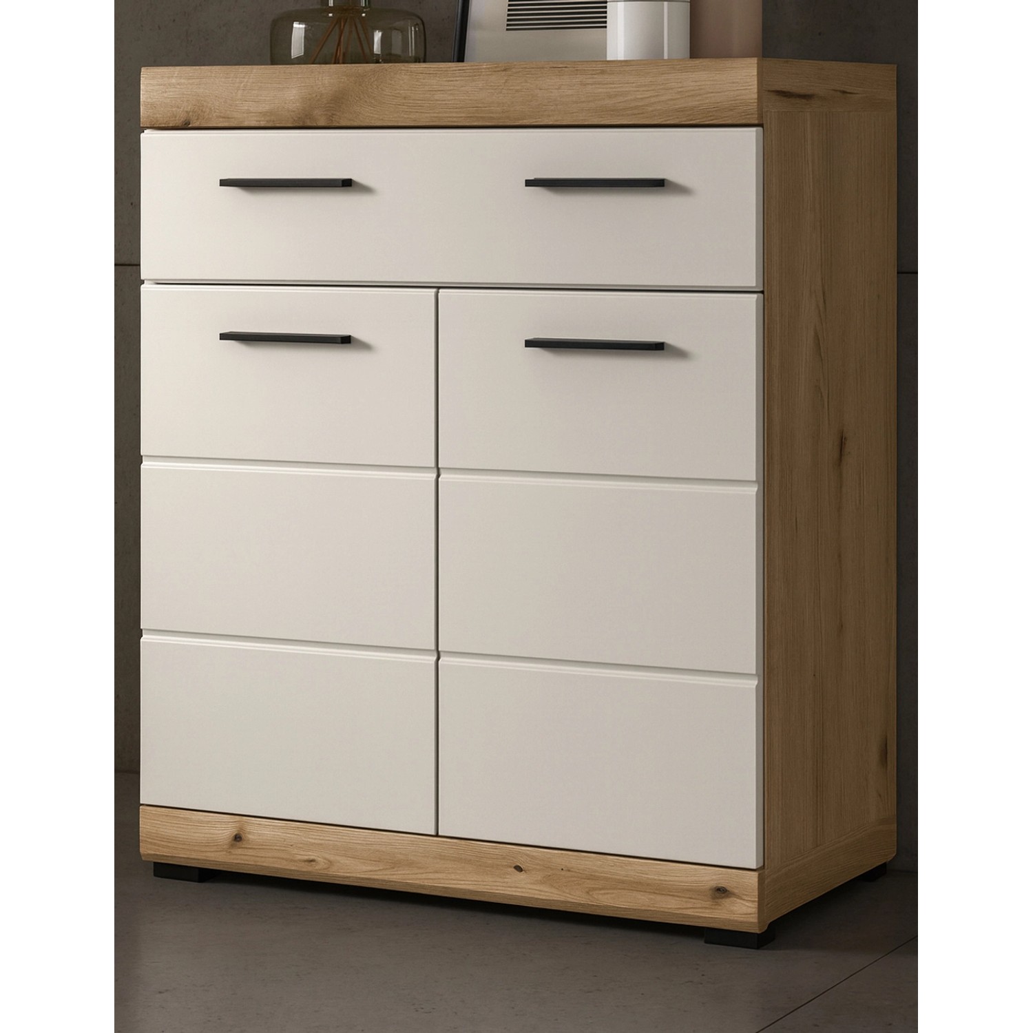 Inn.Furn Badezimmer Kommode in Sand und Eiche 74 x 88 cm Shawn Inn.Furn Badezimmer Kommode in Sand und Eiche 74 x 88 cm Shawn von Inn.Furn