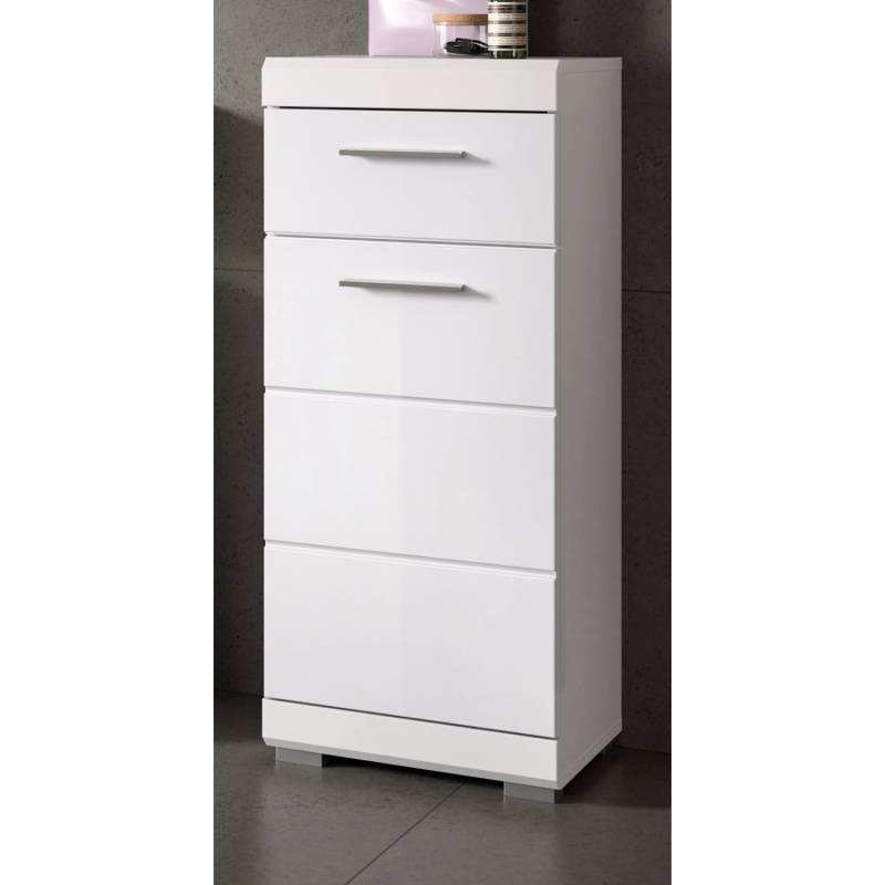 Inn.Furn Badezimmer Kommode in Weiß Hochglanz 37 x 88 cm Shawn Inn.Furn Badezimmer Kommode in Weiß Hochglanz 37 x 88 cm Shawn von Inn.Furn