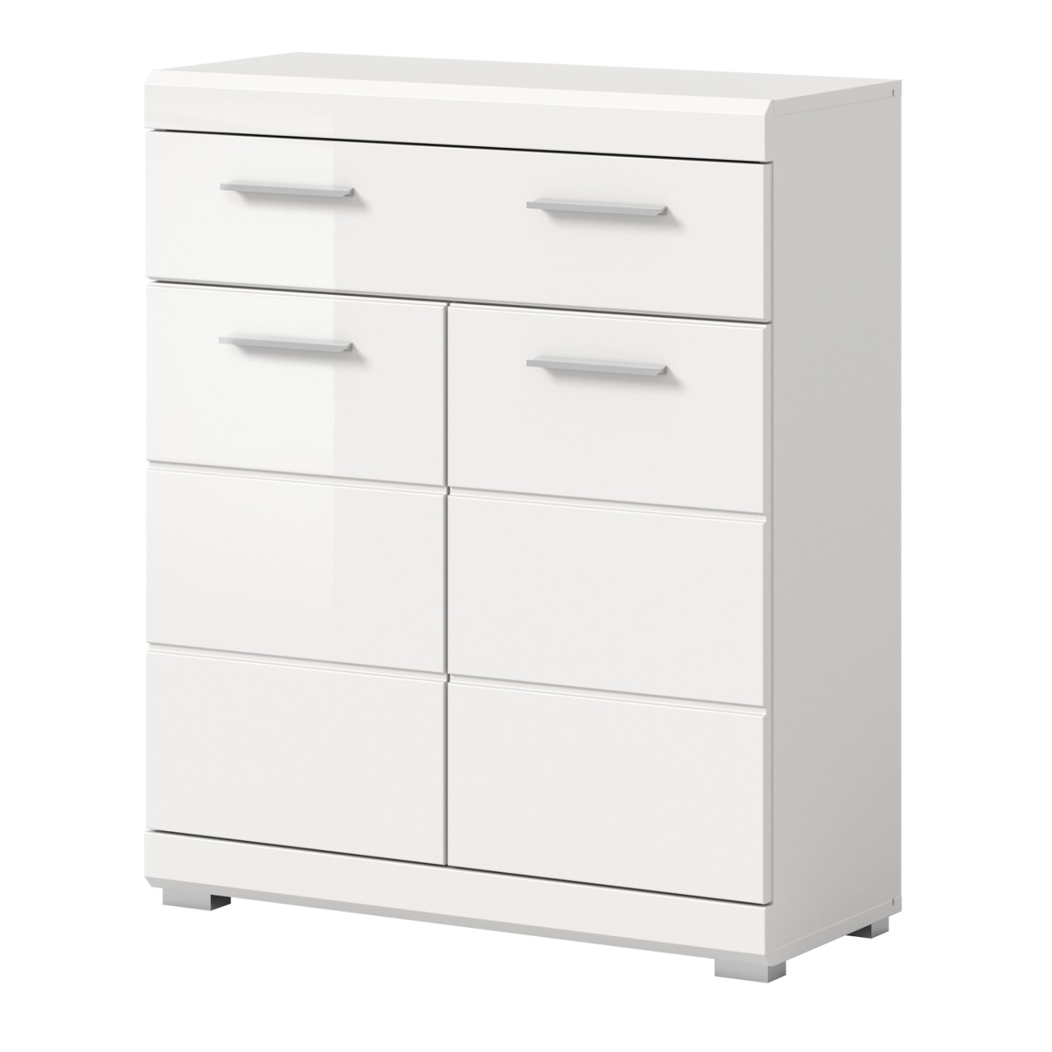 Inn.Furn Badezimmer Kommode in Weiß Hochglanz 74 x 88 cm Shawn Inn.Furn Badezimmer Kommode in Weiß Hochglanz 74 x 88 cm Shawn von Inn.Furn
