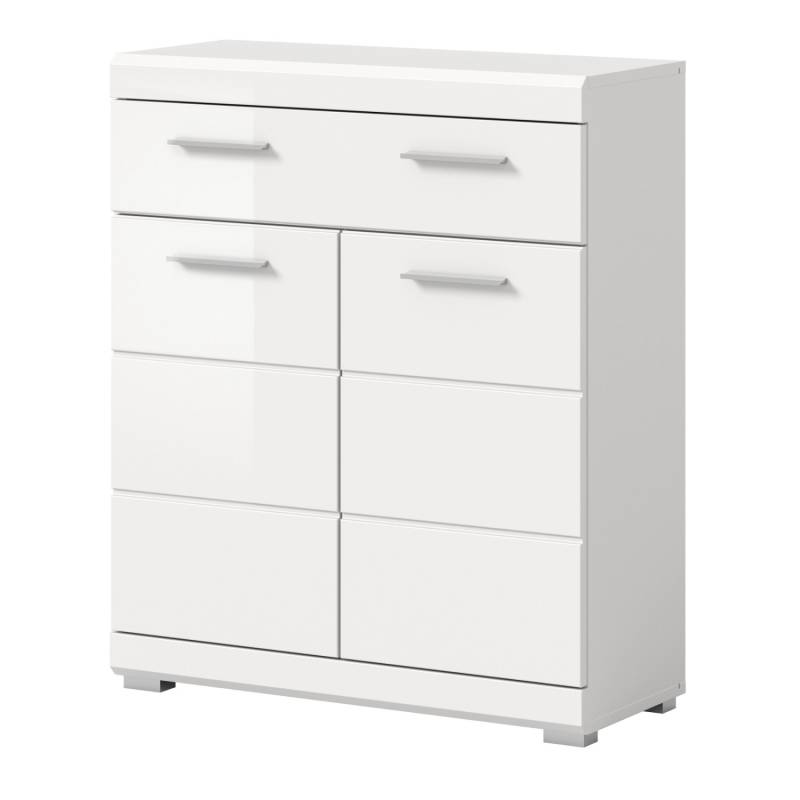 Inn.Furn Badezimmer Kommode in Weiß Hochglanz 74 x 88 cm Shawn Inn.Furn Badezimmer Kommode in Weiß Hochglanz 74 x 88 cm Shawn von Inn.Furn