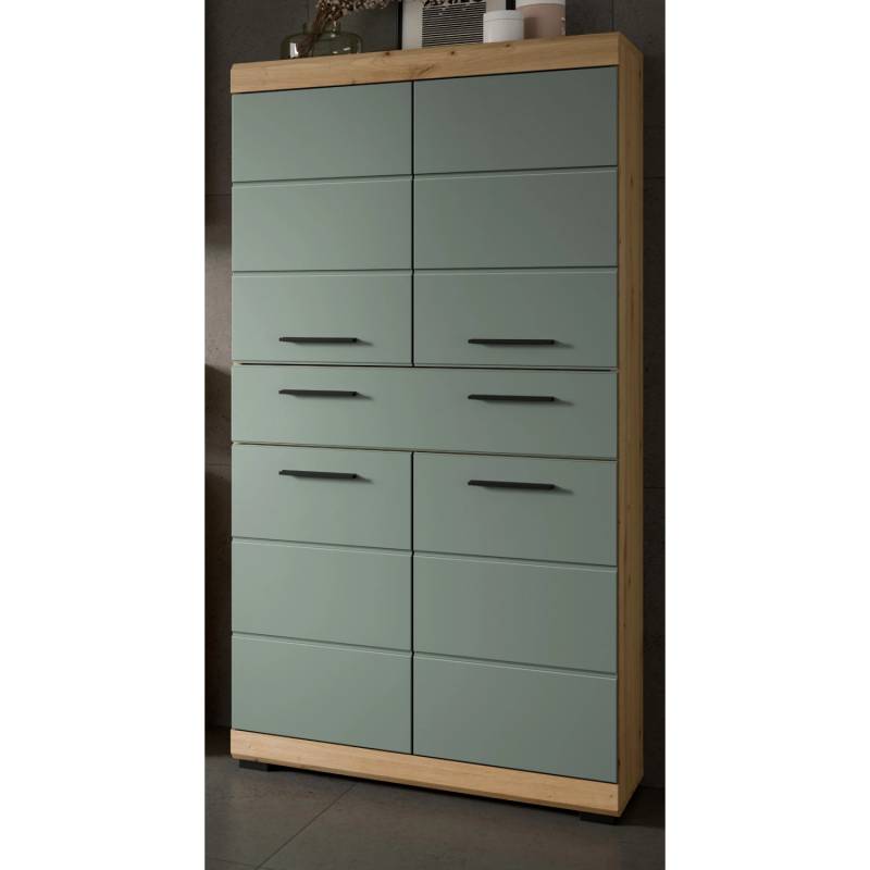 Inn.Furn Badezimmer Midischrank in Grün und Eiche 74 x 141 cm Shawn Inn.Furn Badezimmer Midischrank in Grün und Eiche 74 x 141 cm Shawn von Inn.Furn