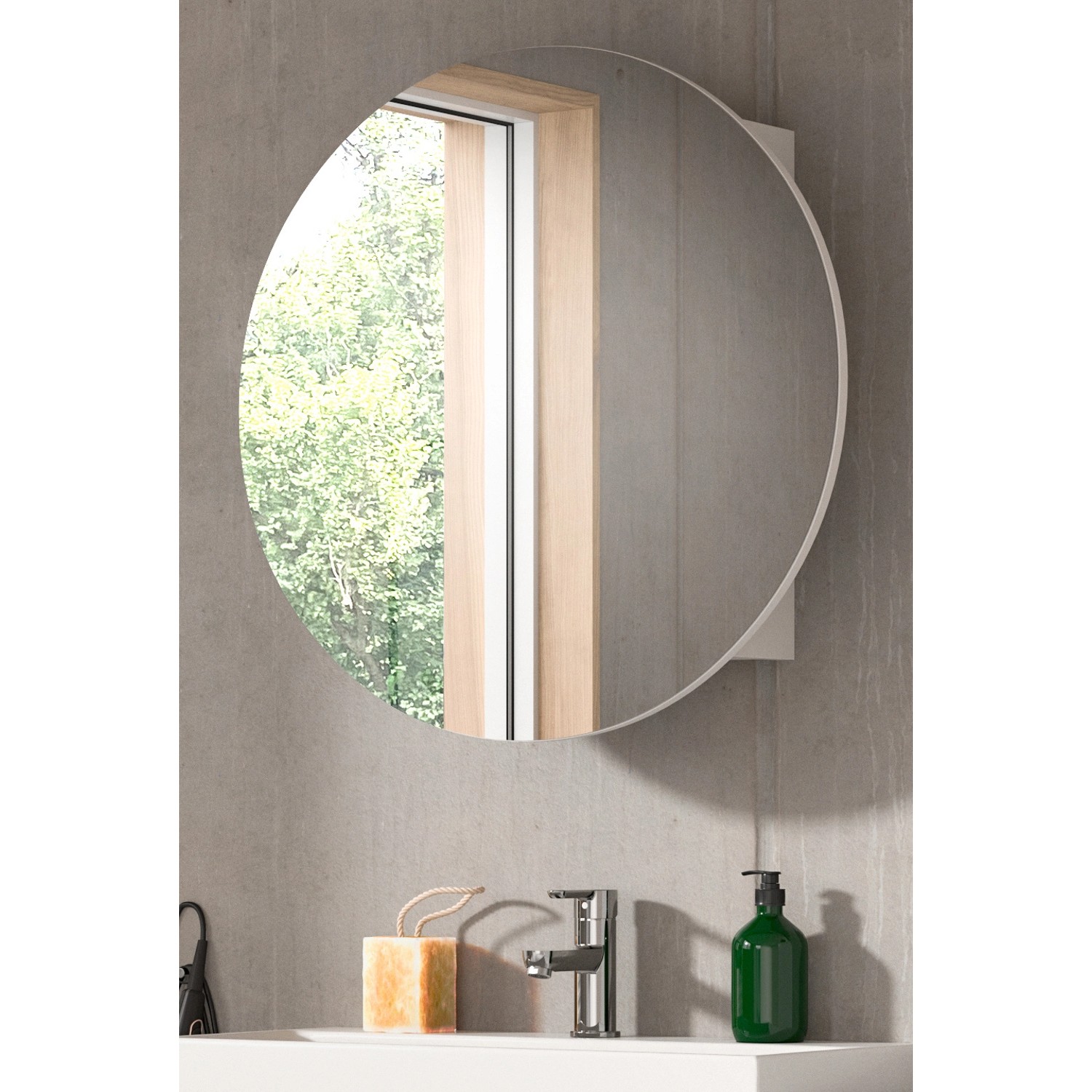 Inn.Furn Badezimmer Spiegelschrank in Weiß 70 cm Roove Inn.Furn Badezimmer Spiegelschrank in Weiß 70 cm Roove von Inn.Furn