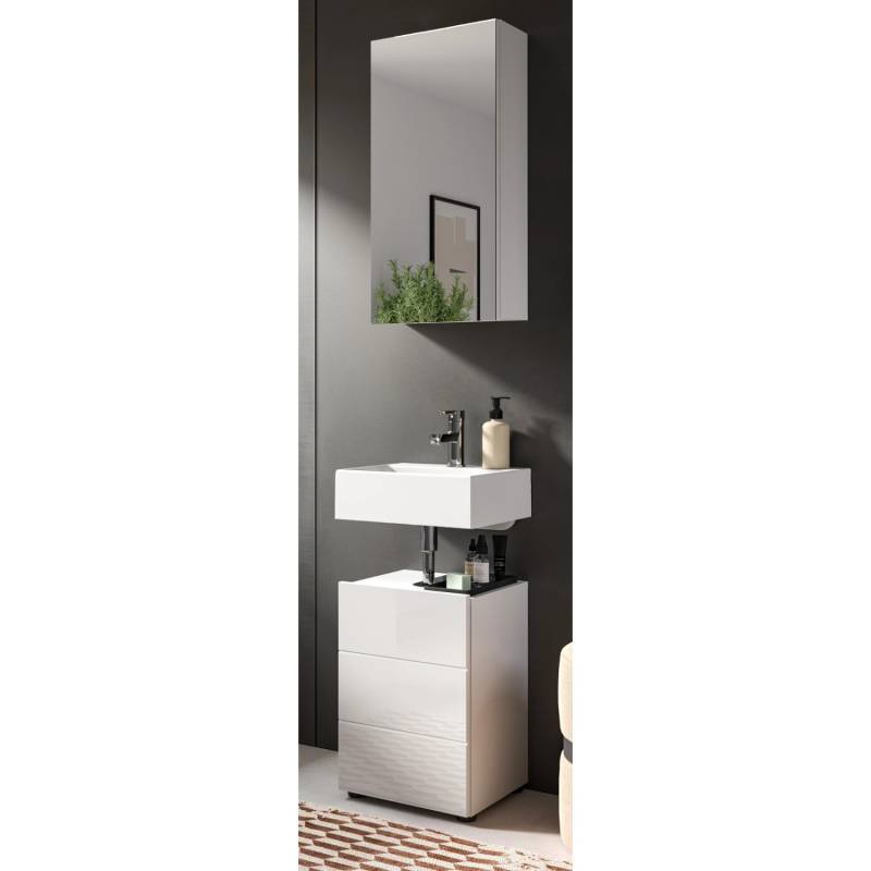 Inn.Furn Badmöbel-Set 2-teilig Weiß Hochglanz 38 x 190 cm Larik Inn.Furn Badmöbel-Set 2-teilig Weiß Hochglanz 38 x 190 cm Larik von Inn.Furn