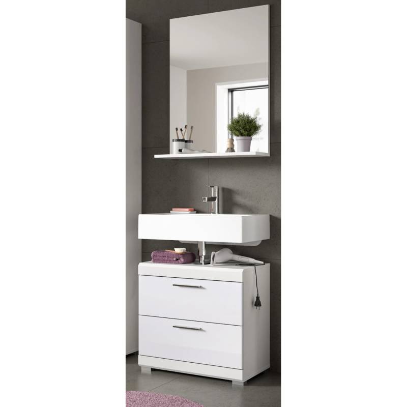 Inn.Furn Badmöbel Set 2-teilig in Weiß Hochglanz mit Spigel Shawn Inn.Furn Badmöbel Set 2-teilig in Weiß Hochglanz mit Spigel Shawn von Inn.Furn