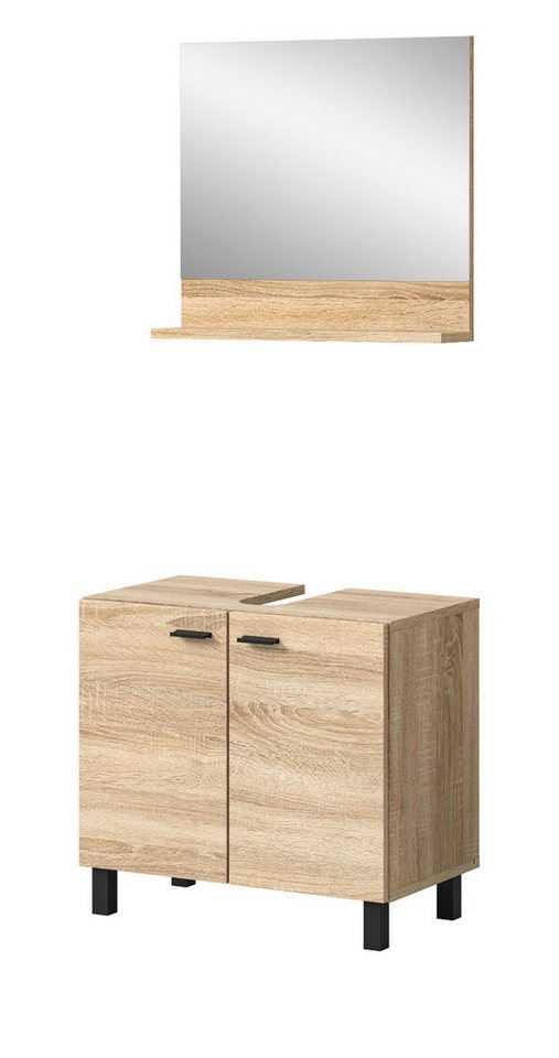 Inn.Furn Badmöbel-Set Lowell, (in Eiche Sonoma, 2-St., 57 x 186 cm), stehend oder hängend von Inn.Furn
