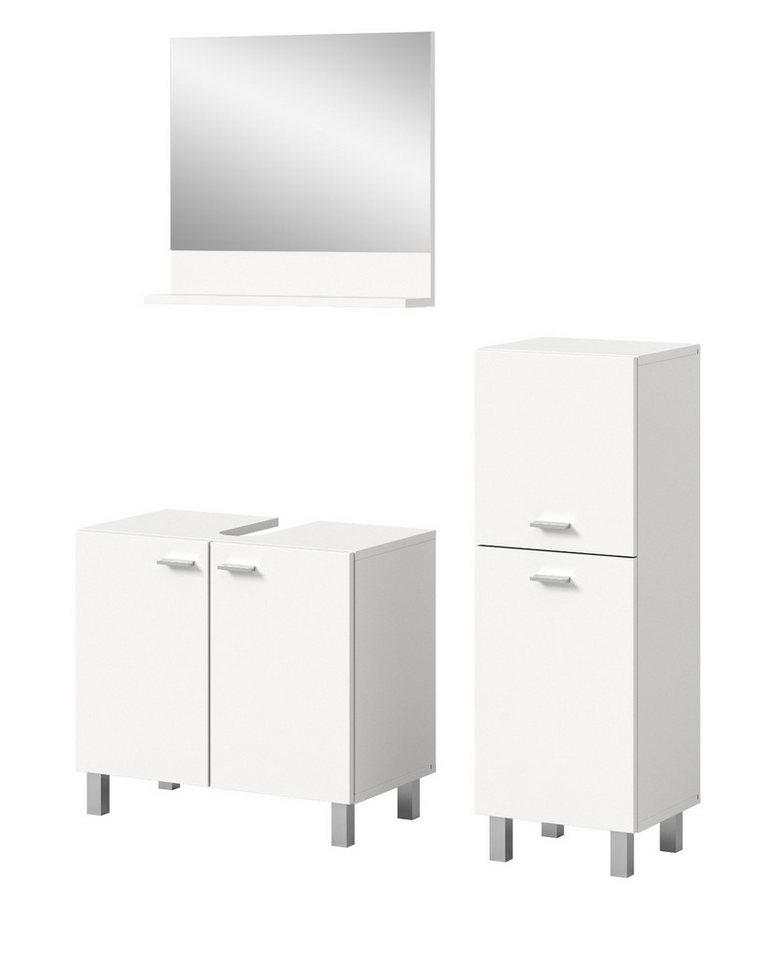 Inn.Furn Badmöbel-Set Lowell, (in weiß, 3-St., 102 x 186 cm), stehend oder hängend von Inn.Furn