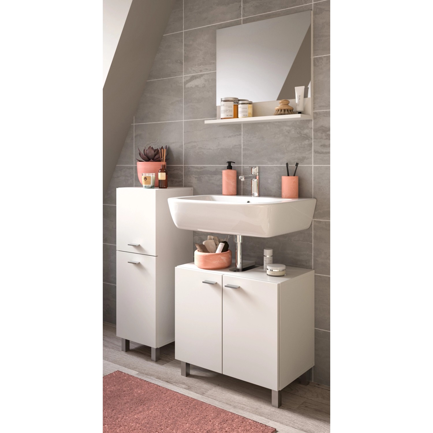 Inn.Furn Badmöbel-Set Weiß Hängend oder Stehend 3-teilig 100 cm Lowell Inn.Furn Badmöbel-Set Weiß Hängend oder Stehend 3-teilig 100 cm Lowell von Inn.Furn