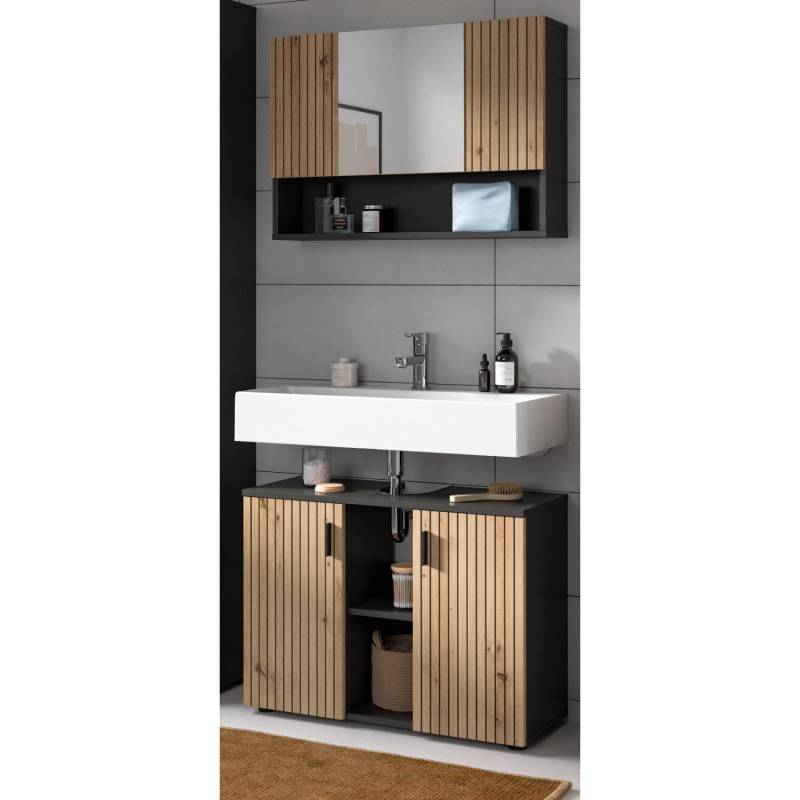 Inn.Furn Badmöbel Set in Eiche und Grau 2-teilig 80 cm Livia Inn.Furn Badmöbel Set in Eiche und Grau 2-teilig 80 cm Livia von Inn.Furn