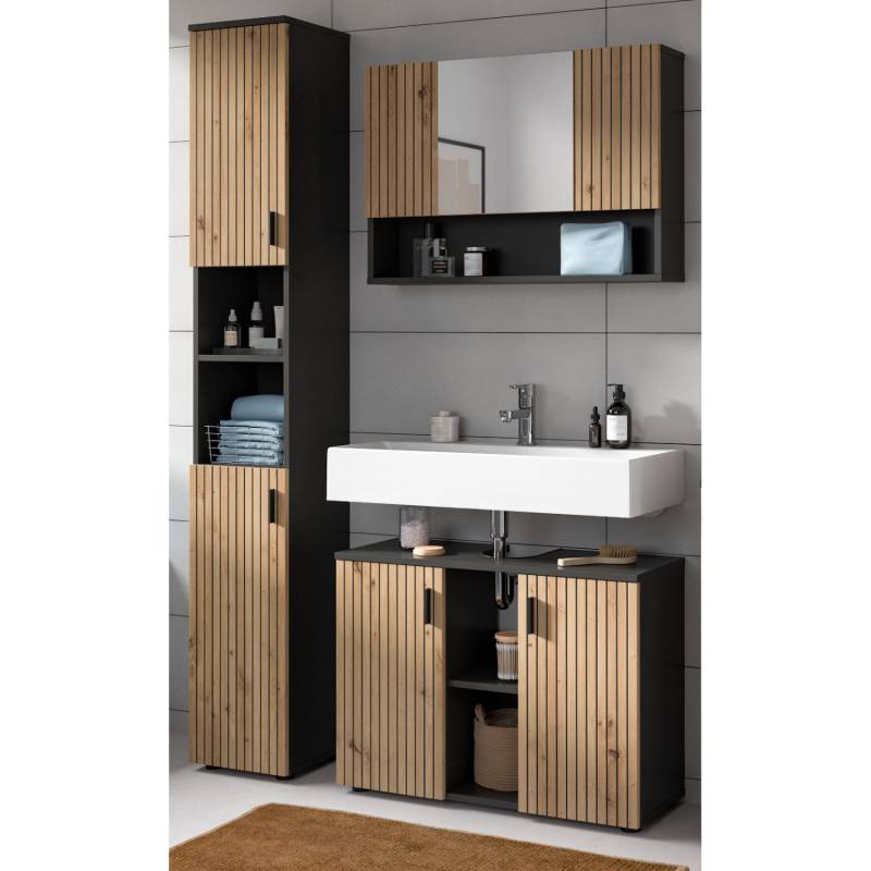Inn.Furn Badmöbel Set in Eiche und Grau 3-teilig 125 cm Livia Inn.Furn Badmöbel Set in Eiche und Grau 3-teilig 125 cm Livia von Inn.Furn