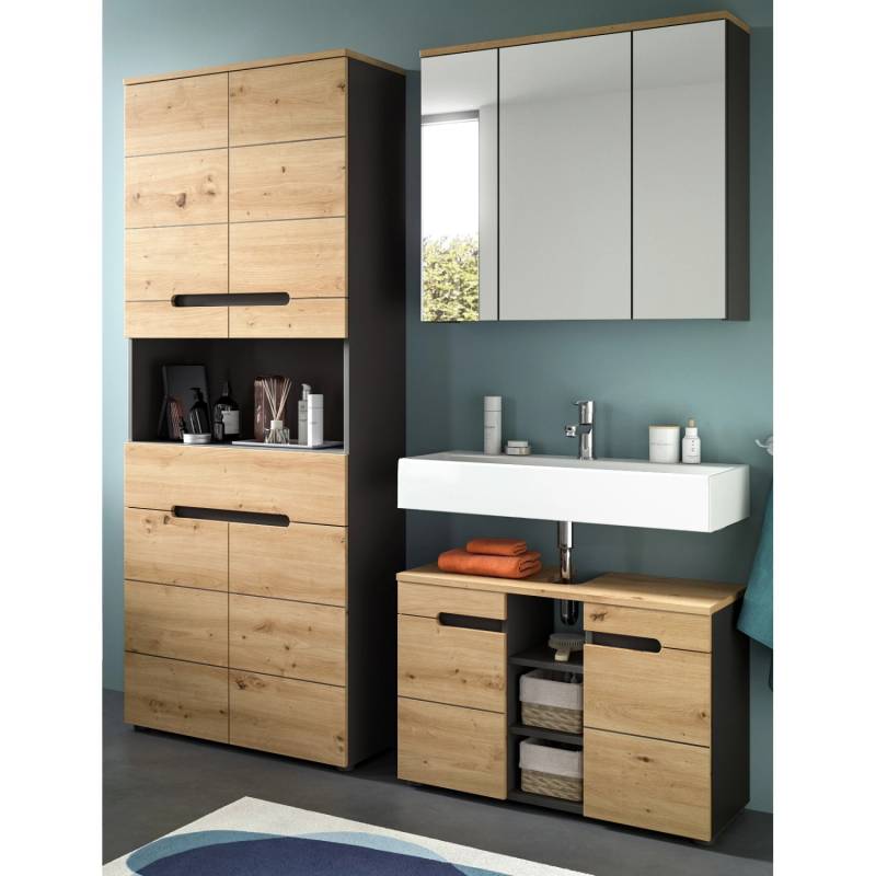 Inn.Furn Badmöbel Set in Eiche und Grau 3-teilig 171 cm Cooper Inn.Furn Badmöbel Set in Eiche und Grau 3-teilig 171 cm Cooper von Inn.Furn