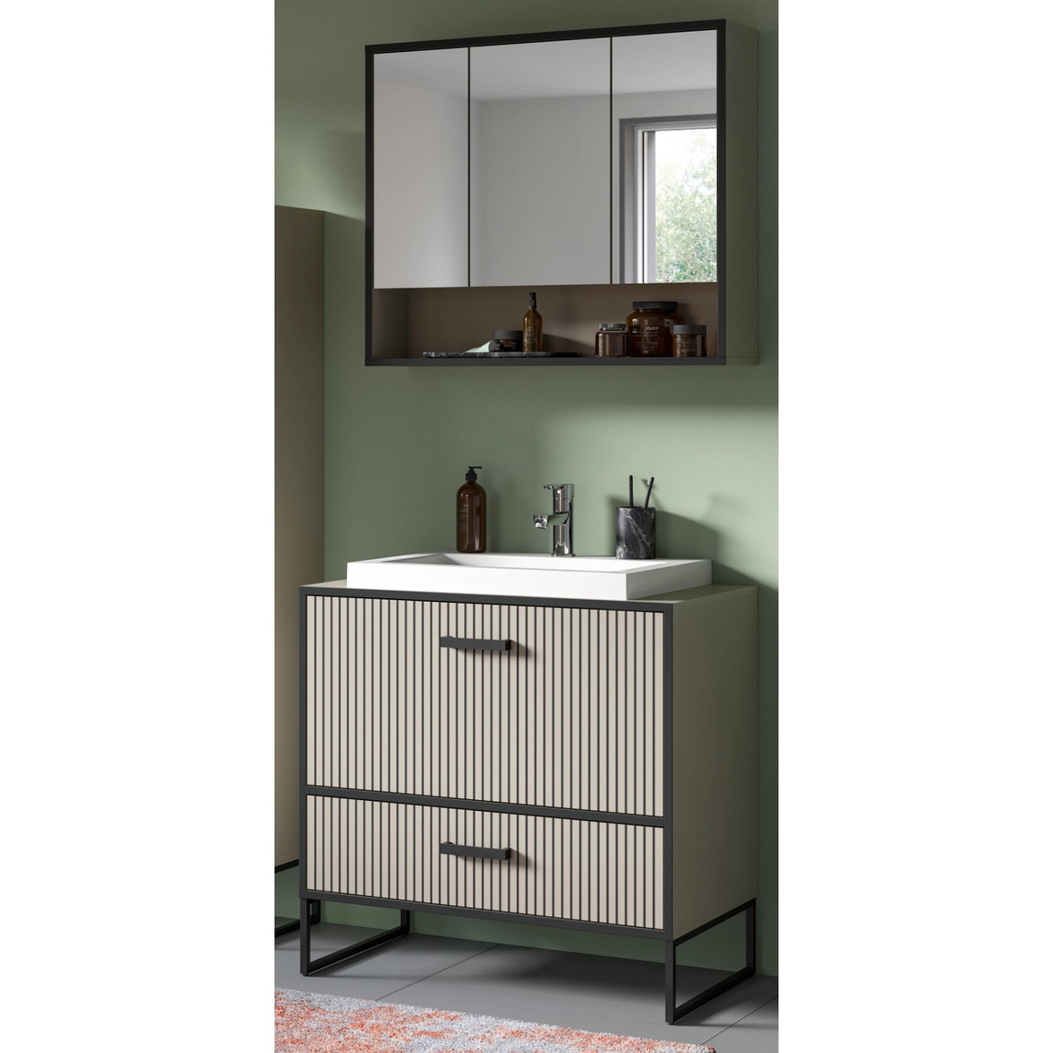 Inn.Furn Badmöbel Set in Sand mit Waschbecken 80 cm Scana Inn.Furn Badmöbel Set in Sand mit Waschbecken 80 cm Scana von Inn.Furn