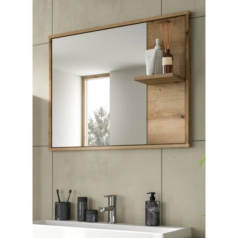 Inn.Furn Badspiegel Evoke Eiche 84 cm mit Ablage Celia von Inn.Furn