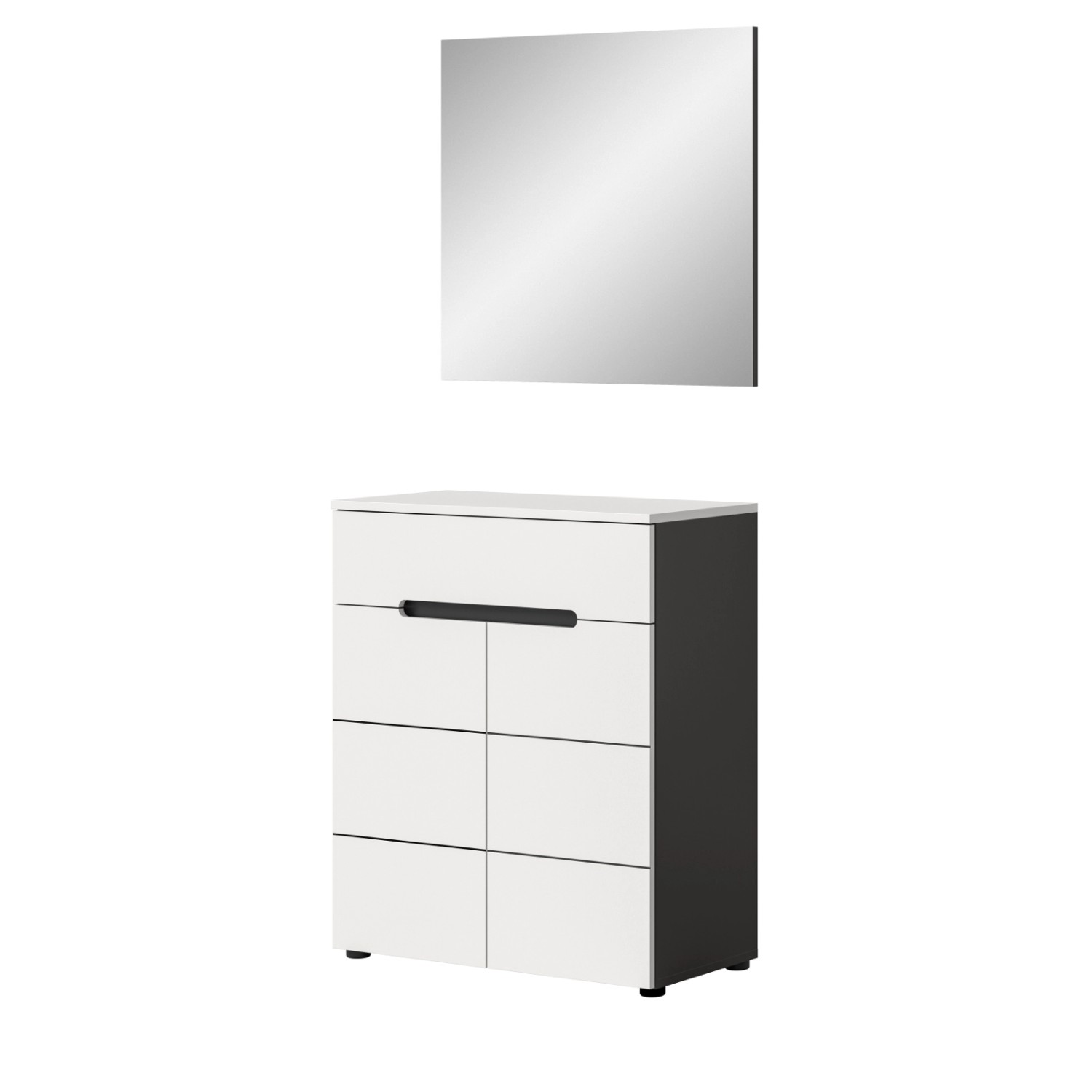 Inn.Furn Garderoben-Set 2-teilig in Weiß und Grau 80 cm Cooper Inn.Furn Garderoben-Set 2-teilig in Weiß und Grau 80 cm Cooper von Inn.Furn