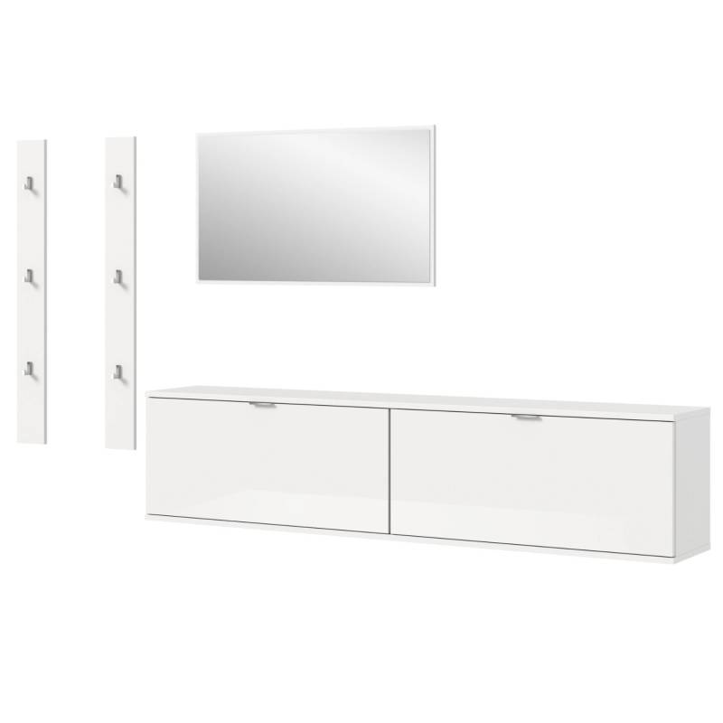 Inn.Furn Garderoben-Set 5-teilig in Weiß Hochglanz 238 cm SystemX Inn.Furn Garderoben-Set 5-teilig in Weiß Hochglanz 238 cm SystemX von Inn.Furn