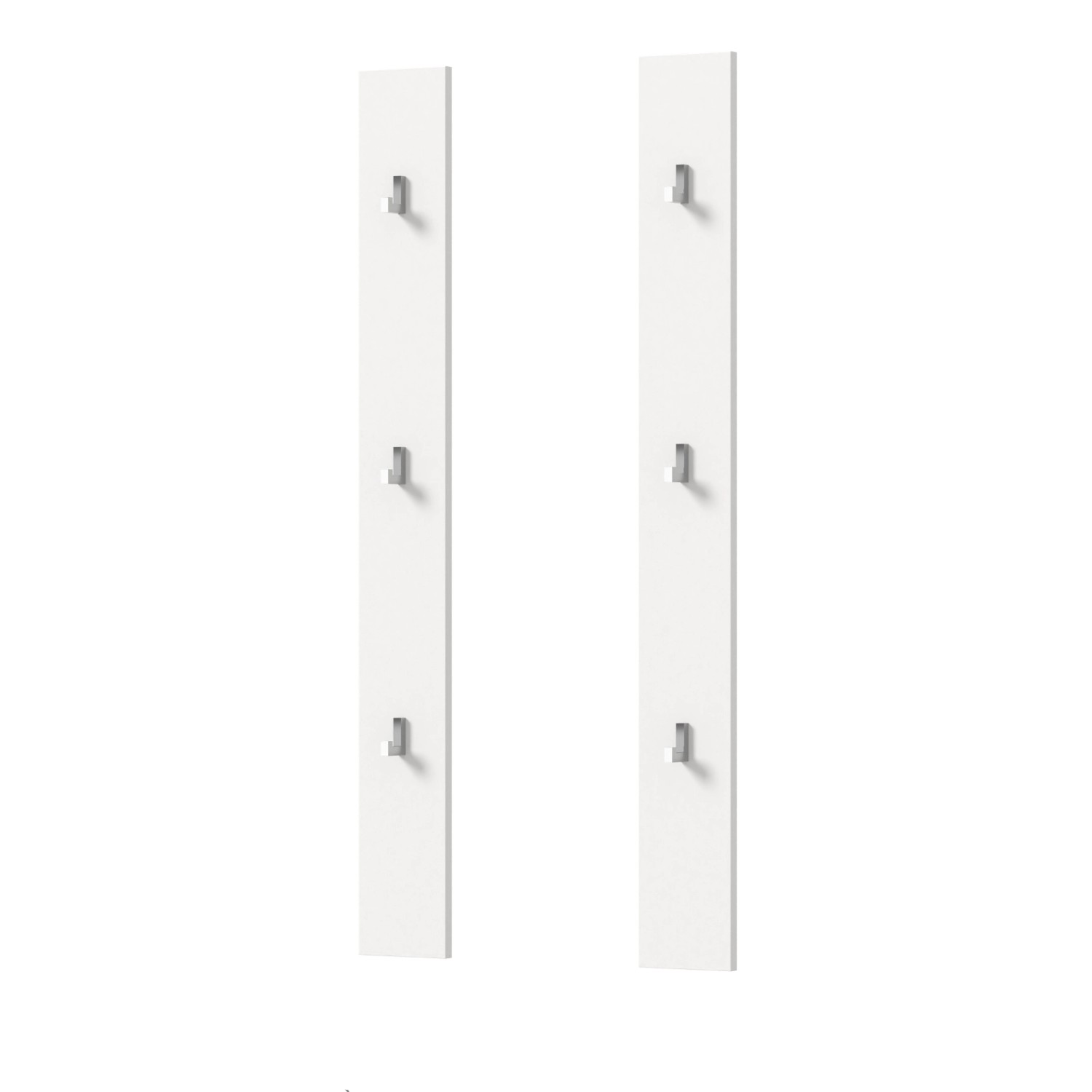 Inn.Furn Garderobenpaneel Set in Weiß 115 cm SystemX von Inn.Furn