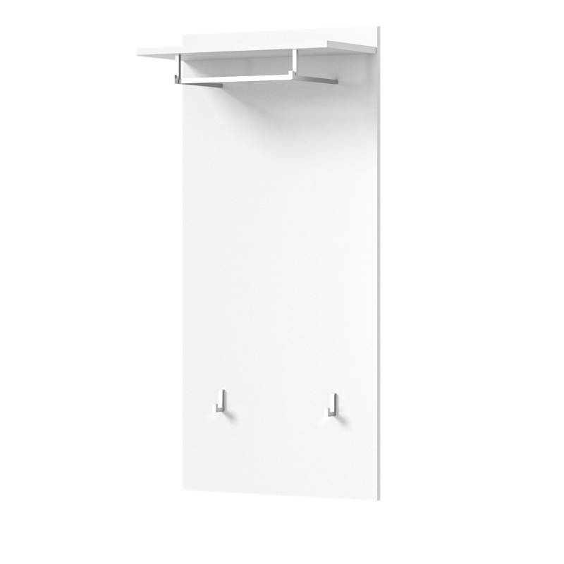 Inn.Furn Garderobenpaneel Weiß 55 cm mit Kleiderstange Grazie von Inn.Furn