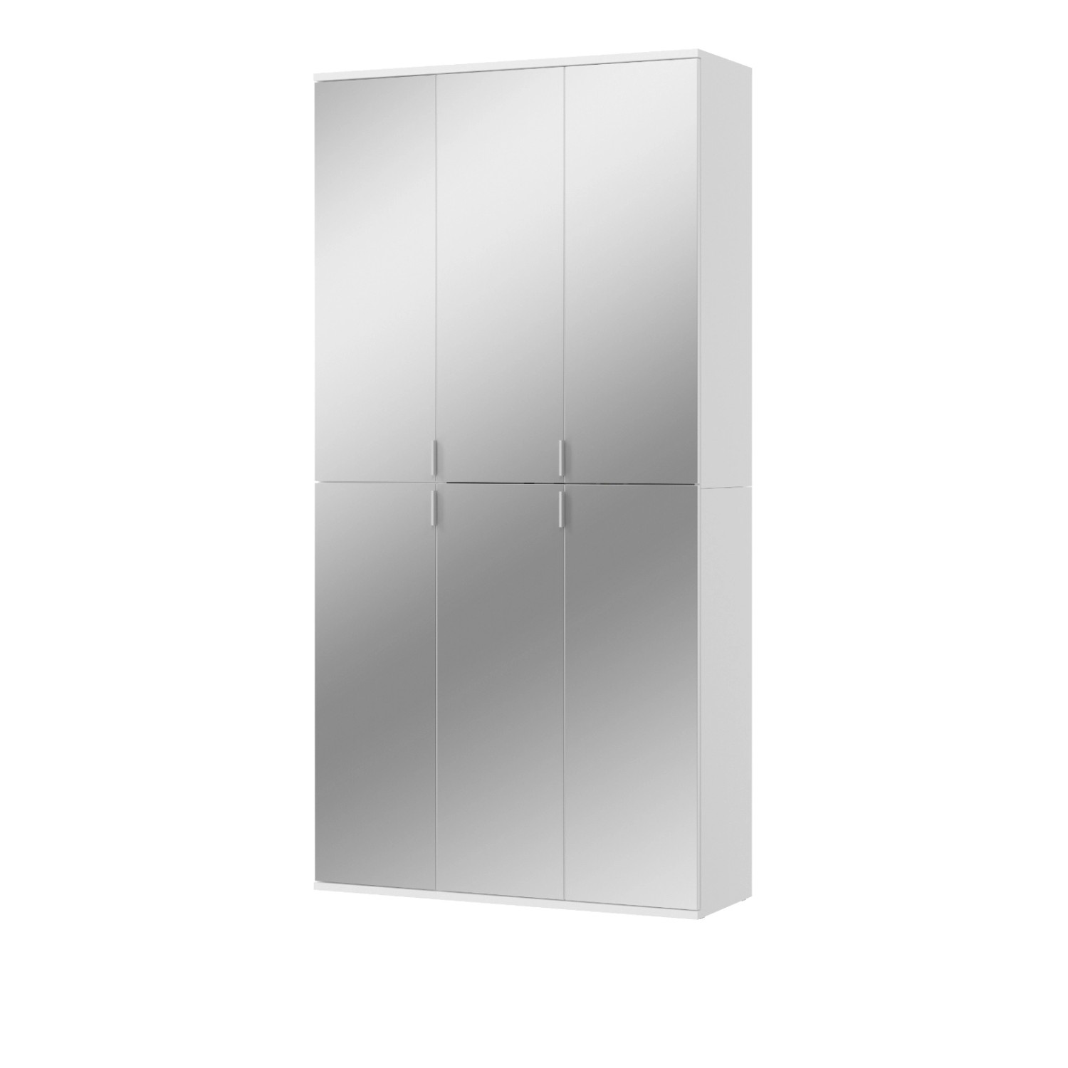 Inn.Furn Garderobenschrank Weiß 91 cm 6-türig mit Spiegel SystemX Inn.Furn Garderobenschrank Weiß 91 cm 6-türig mit Spiegel SystemX von Inn.Furn