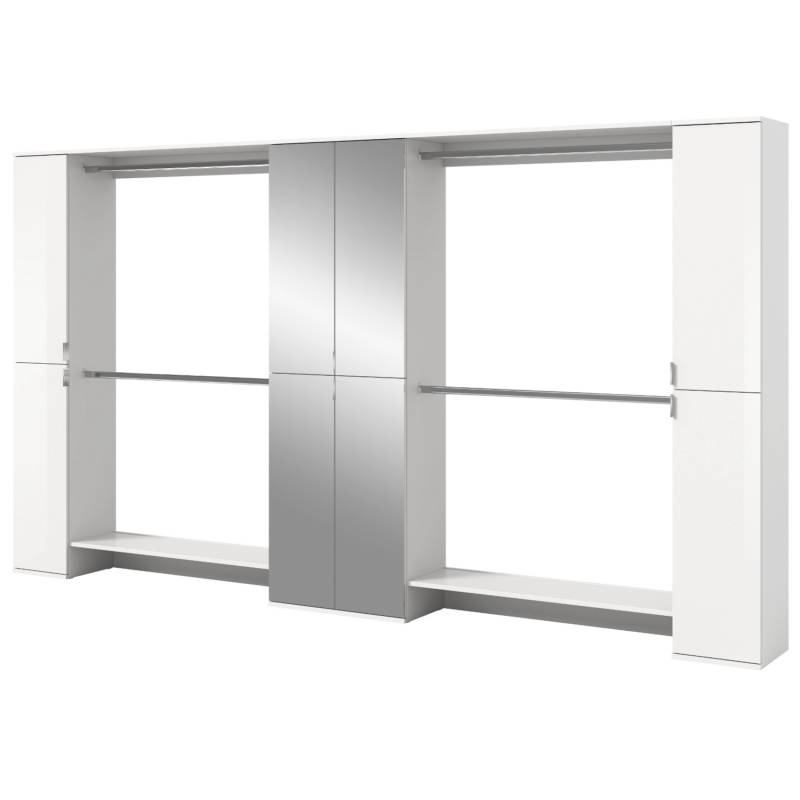 Inn.Furn Garderobenschrank in Weiß Hochglanz 341 cm SystemX von Inn.Furn