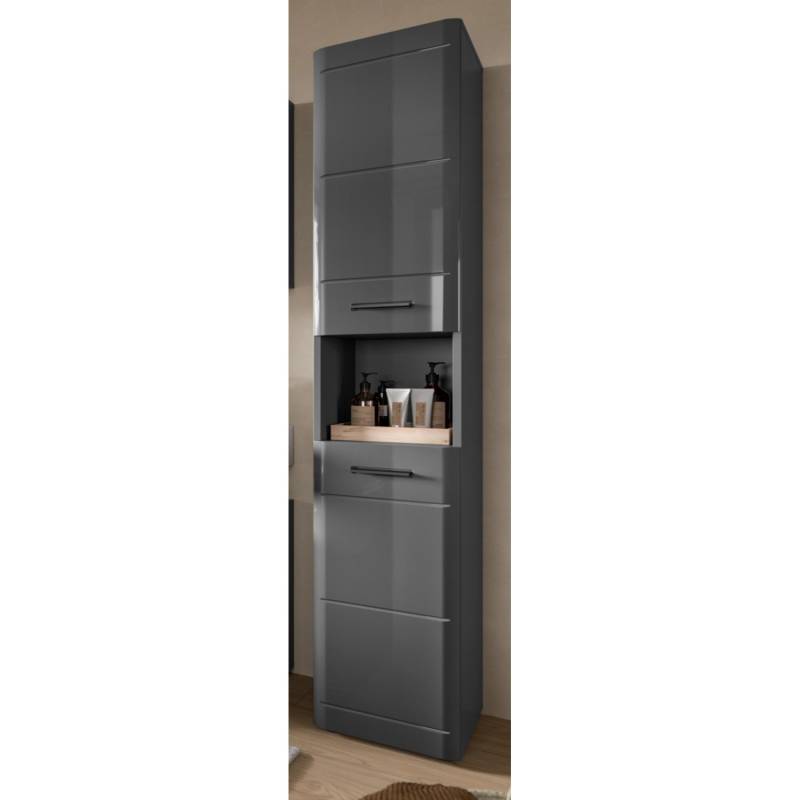 Inn.Furn Hochschrank Grau Hochglanz 30 cm mit Soft-Close Strong Inn.Furn Hochschrank Grau Hochglanz 30 cm mit Soft-Close Strong von Inn.Furn