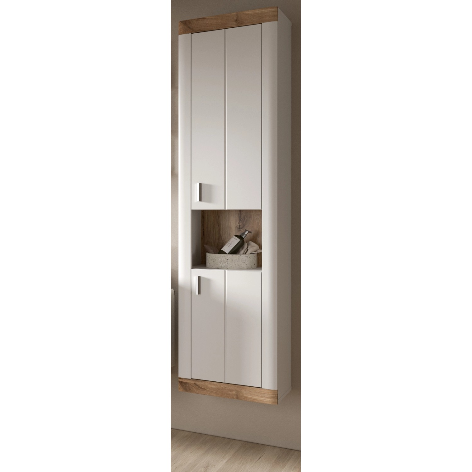 Inn.Furn Hochschrank Weiß Eiche 45 cm mit Soft-Close Sopela Inn.Furn Hochschrank Weiß Eiche 45 cm mit Soft-Close Sopela von Inn.Furn