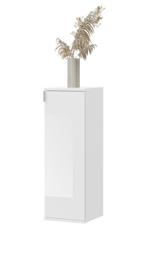 Inn.Furn Kommode SystemX (Mehrzweckschrank in weiß Hochglanz, 30 x 99 cm), variable Inneneinteilung von Inn.Furn