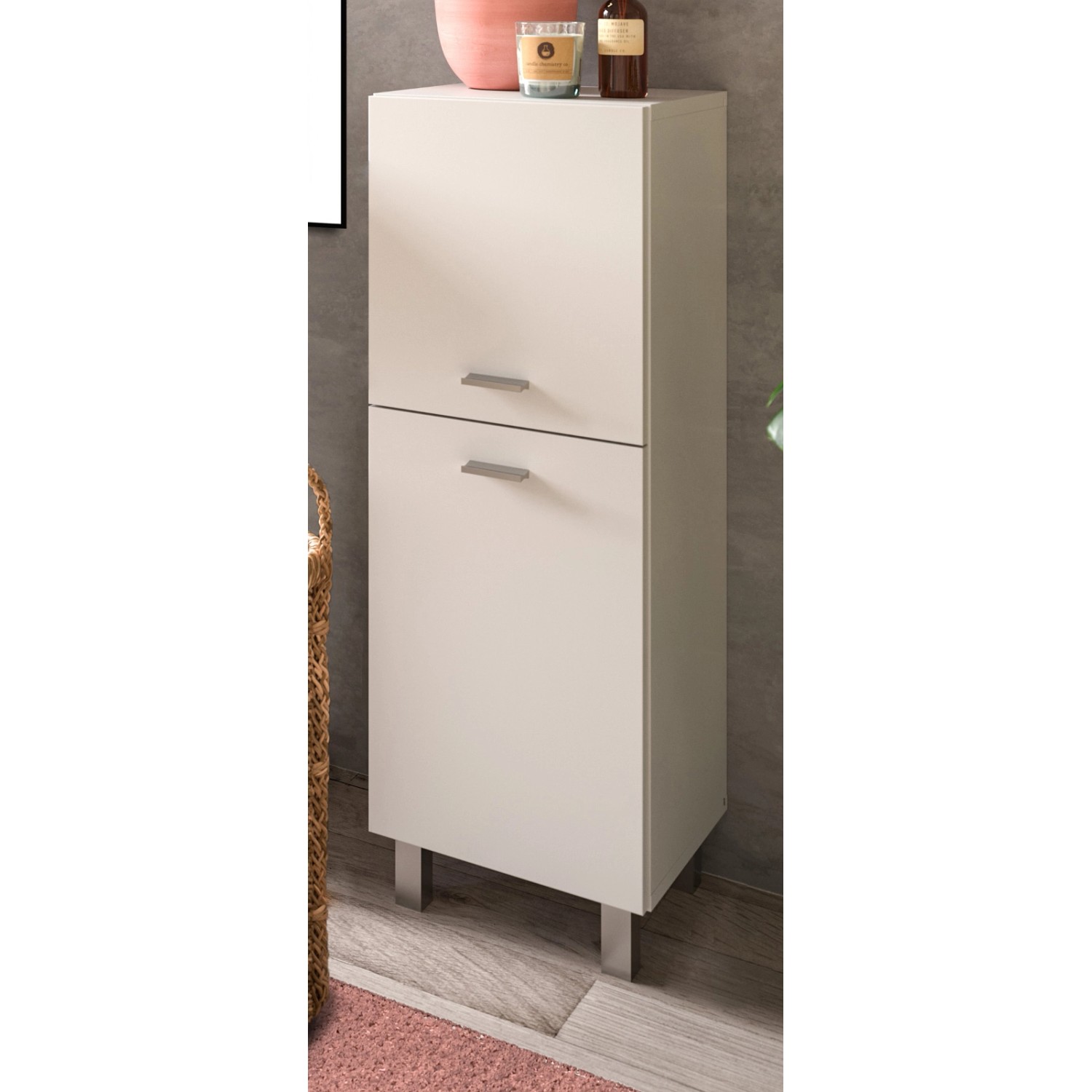 Inn.Furn Kommode Weiß 30 cm Hängend oder Stehend Lowell von Inn.Furn