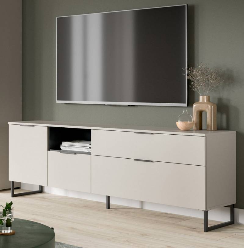Inn.Furn Lowboard Moren (TV Unterschrank in Kaschmir / Sand, Komforthöhe 64 cm, Breite 185 cm), mit viel Stauraum und Soft-Close-Funktion von Inn.Furn