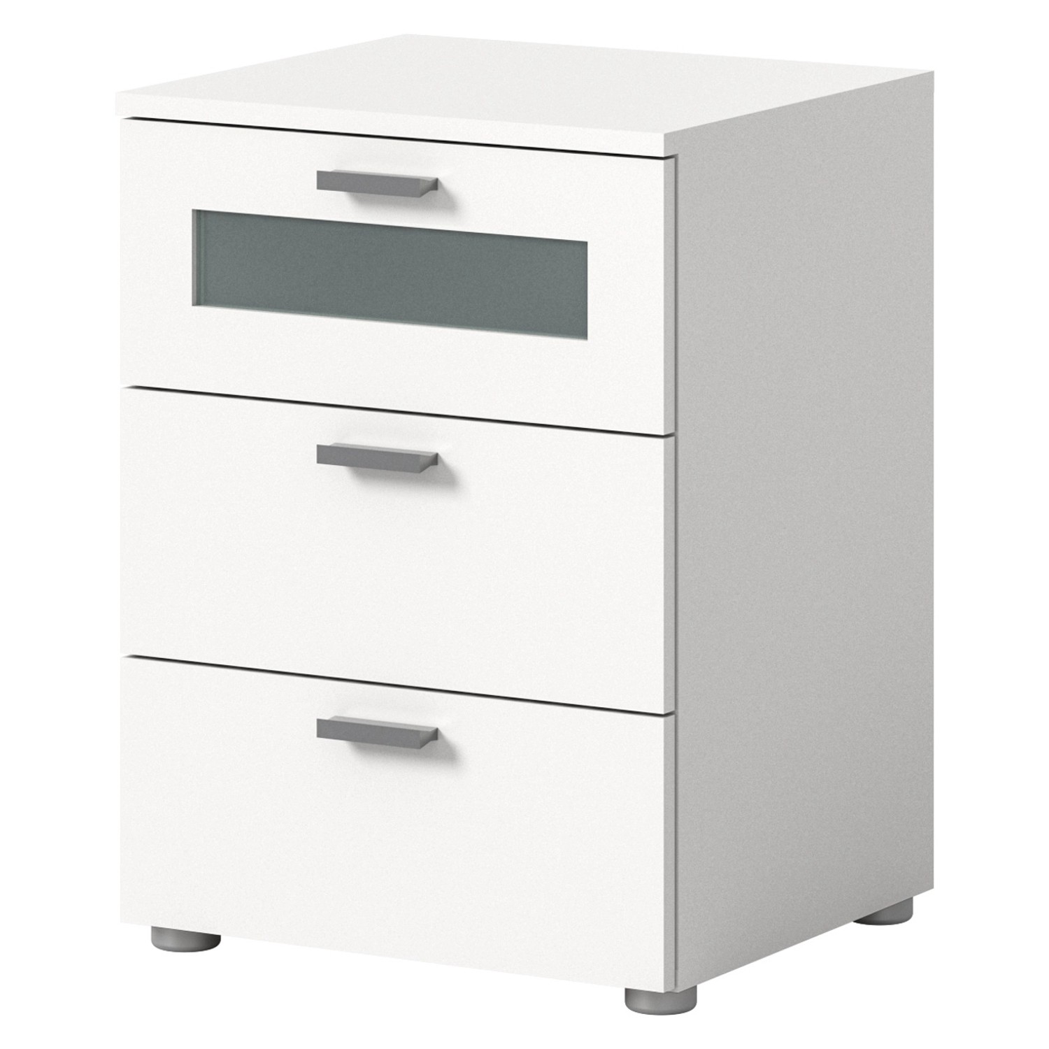 Inn.Furn Nachttisch Weiß 45 x 60 cm mit Soft-Close Dante Inn.Furn Nachttisch Weiß 45 x 60 cm mit Soft-Close Dante von Inn.Furn