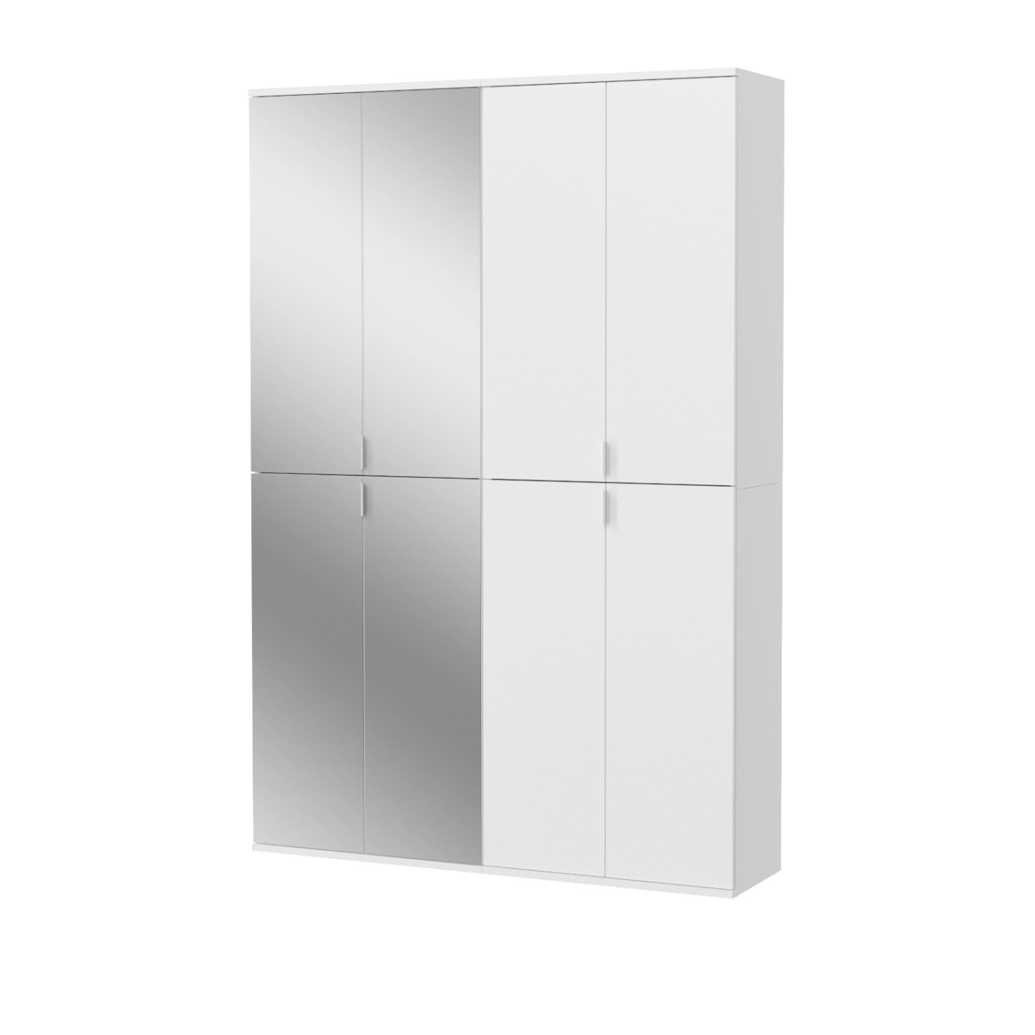 Inn.Furn Schuhschrank Weiß Hochglanz 122 cm mit Spiegel SystemX Inn.Furn Schuhschrank Weiß Hochglanz 122 cm mit Spiegel SystemX von Inn.Furn