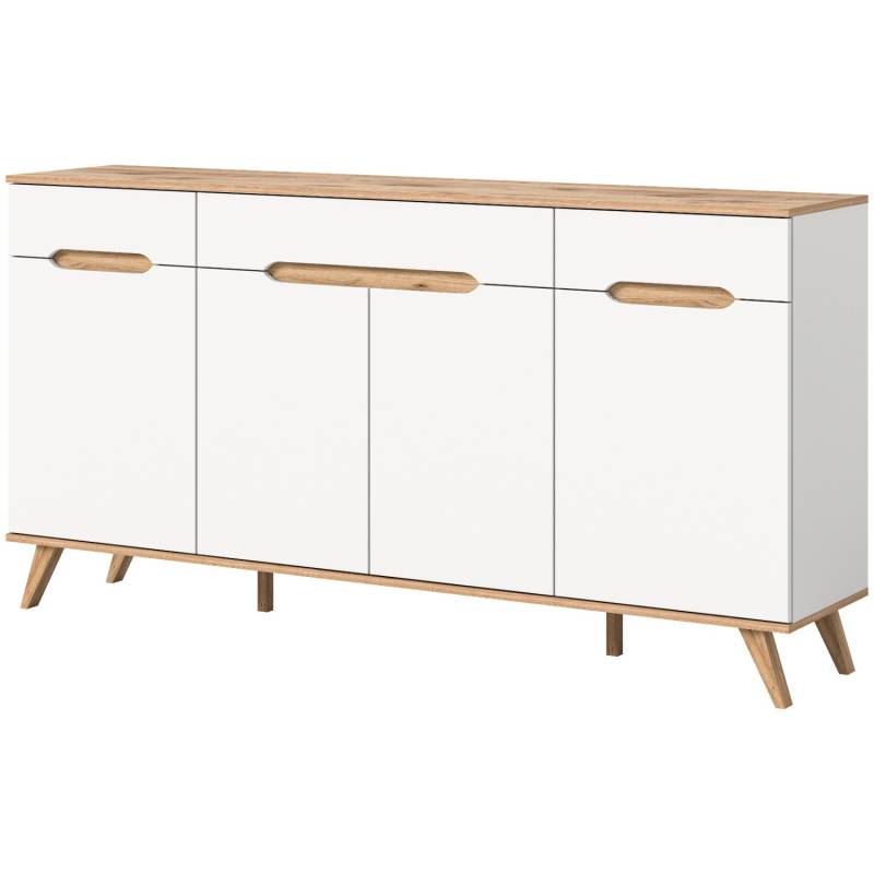 Inn.Furn Sideboard Weiß Eiche 185 cm mit Soft-Close-Funktion Hygge Inn.Furn Sideboard Weiß Eiche 185 cm mit Soft-Close-Funktion Hygge von Inn.Furn