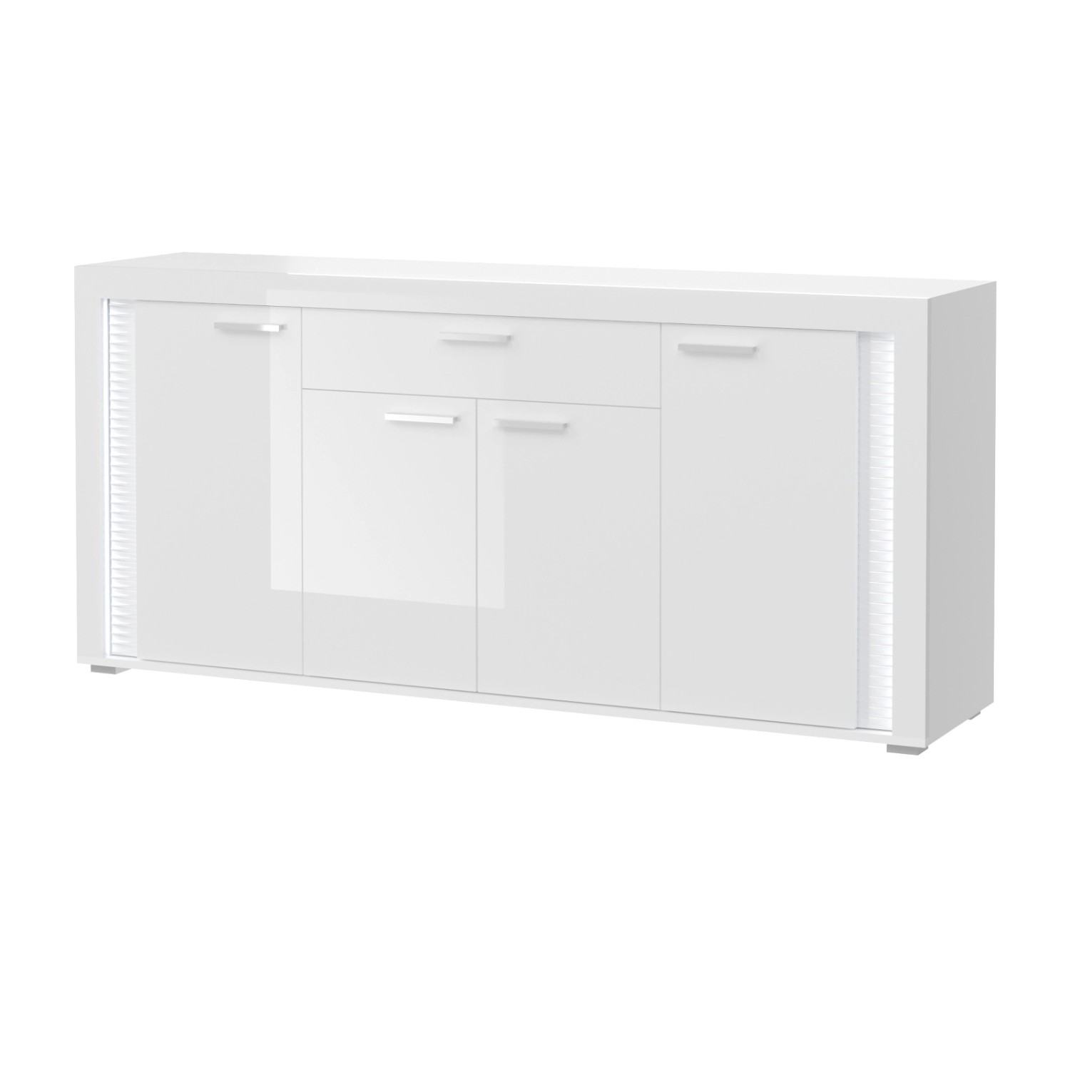 Inn.Furn Sideboard Weiß Hochglanz 182 cm mit Soft-Close Sunroof von Inn.Furn