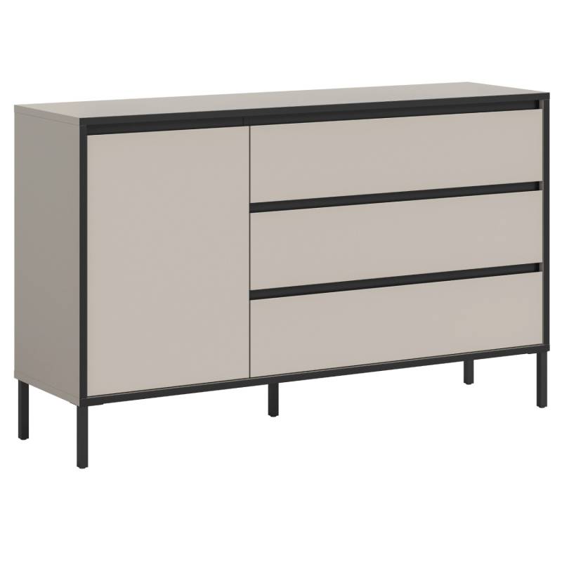 Inn.Furn Sideboard in Kaschmir und Schwarz 136 cm Torello von Inn.Furn
