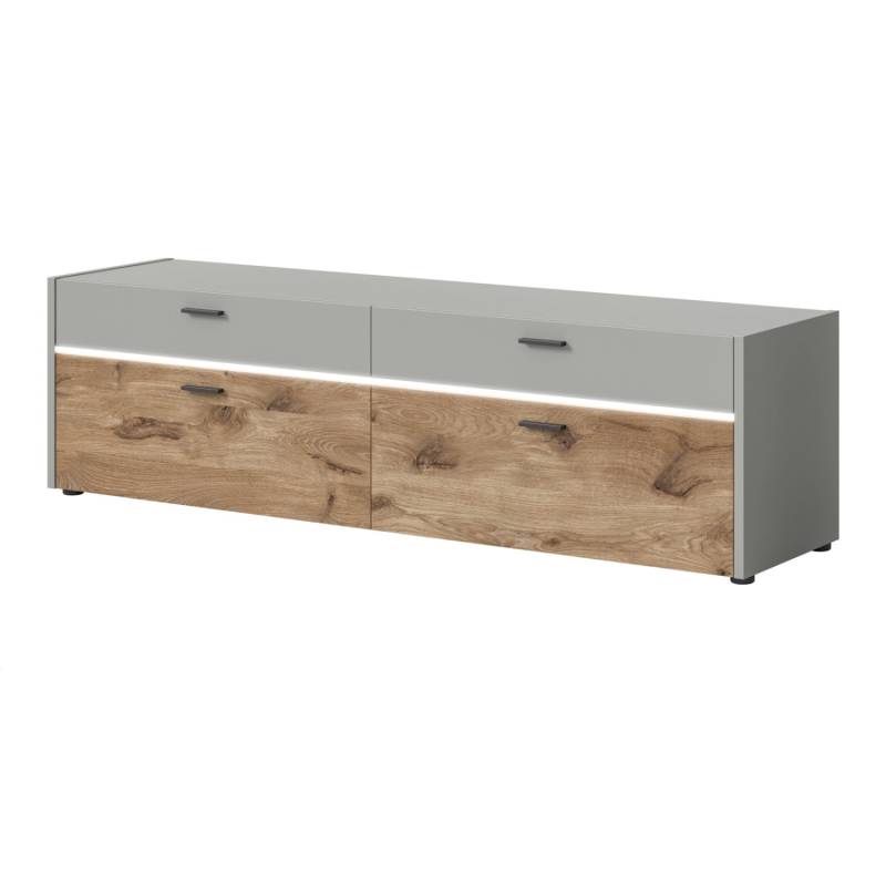 Inn.Furn TV-Lowboard Grau Eiche 185 cm mit LED und Soft-Close Marcel Inn.Furn TV-Lowboard Grau Eiche 185 cm mit LED und Soft-Close Marcel von Inn.Furn
