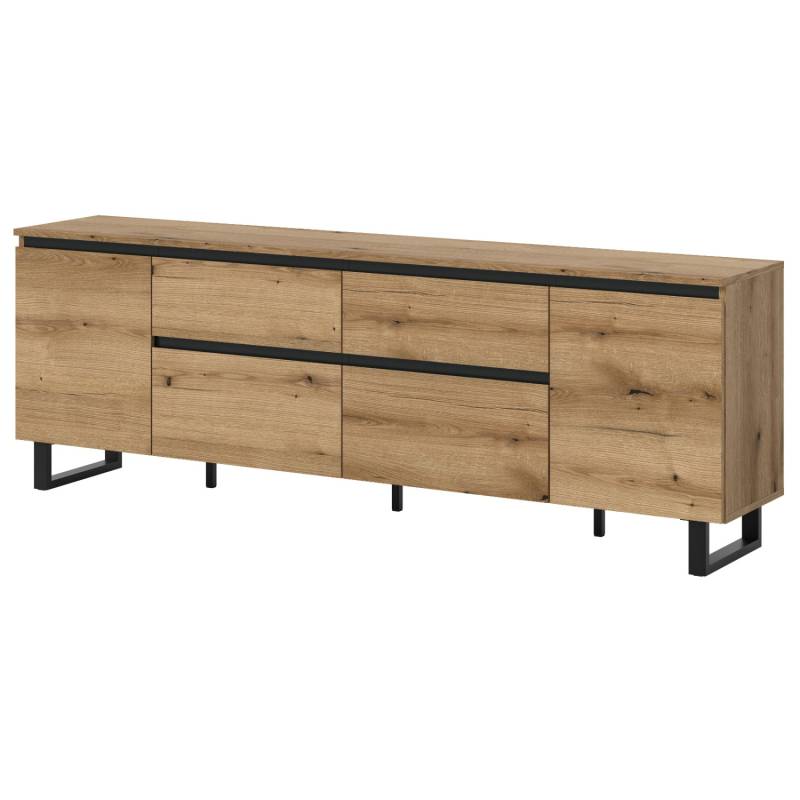 Inn.Furn TV-Lowboard in Eiche und Schwarz 188 cm Gelia Inn.Furn TV-Lowboard in Eiche und Schwarz 188 cm Gelia von Inn.Furn